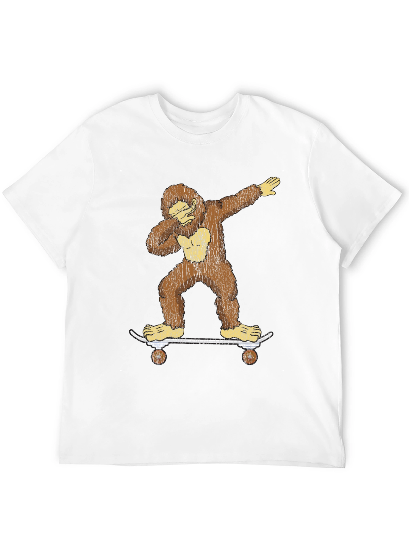 Bigfoot Skateboarder Dabbing Graphic Tee