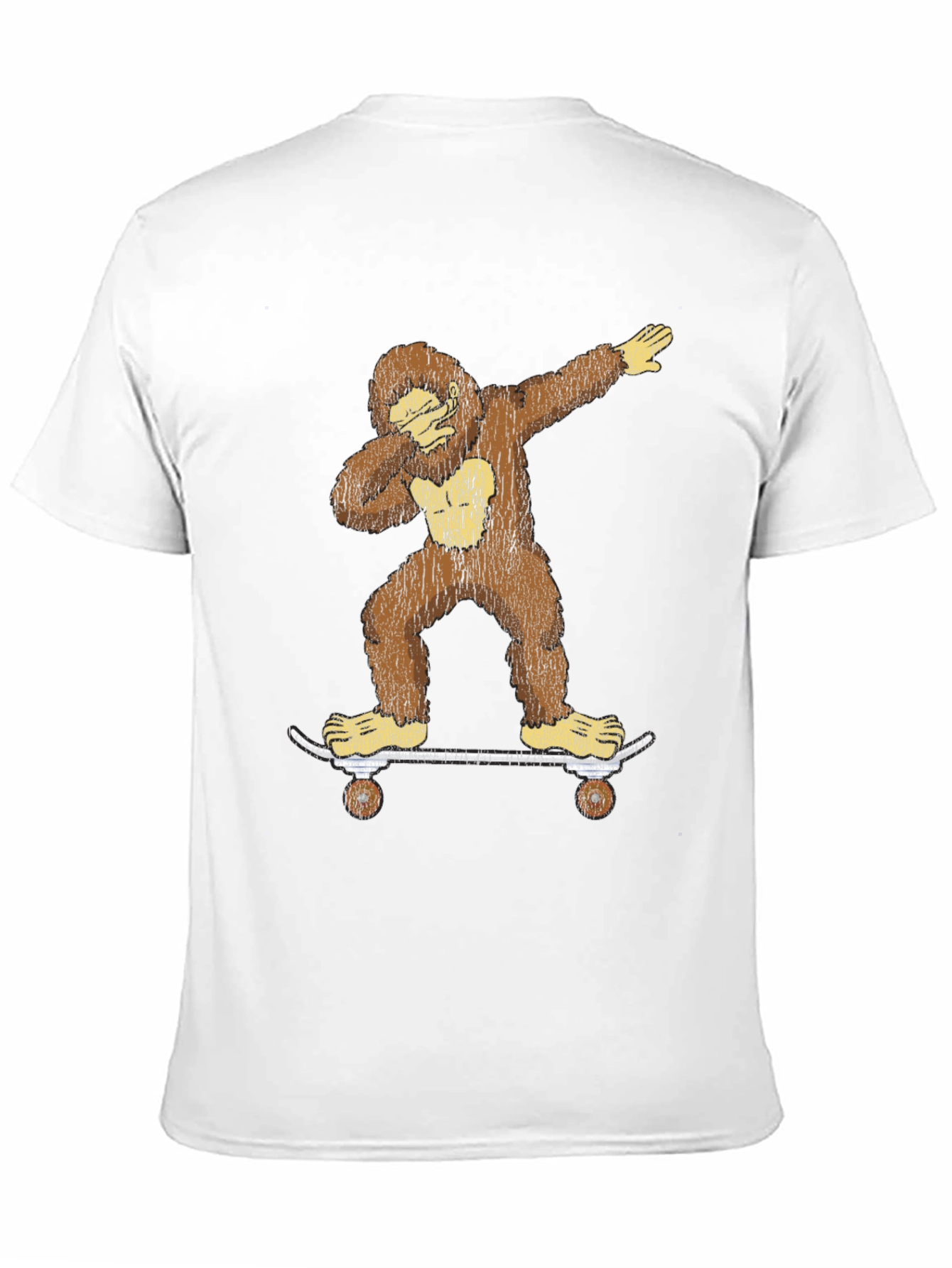 Bigfoot Skateboarder Dabbing Graphic Tee