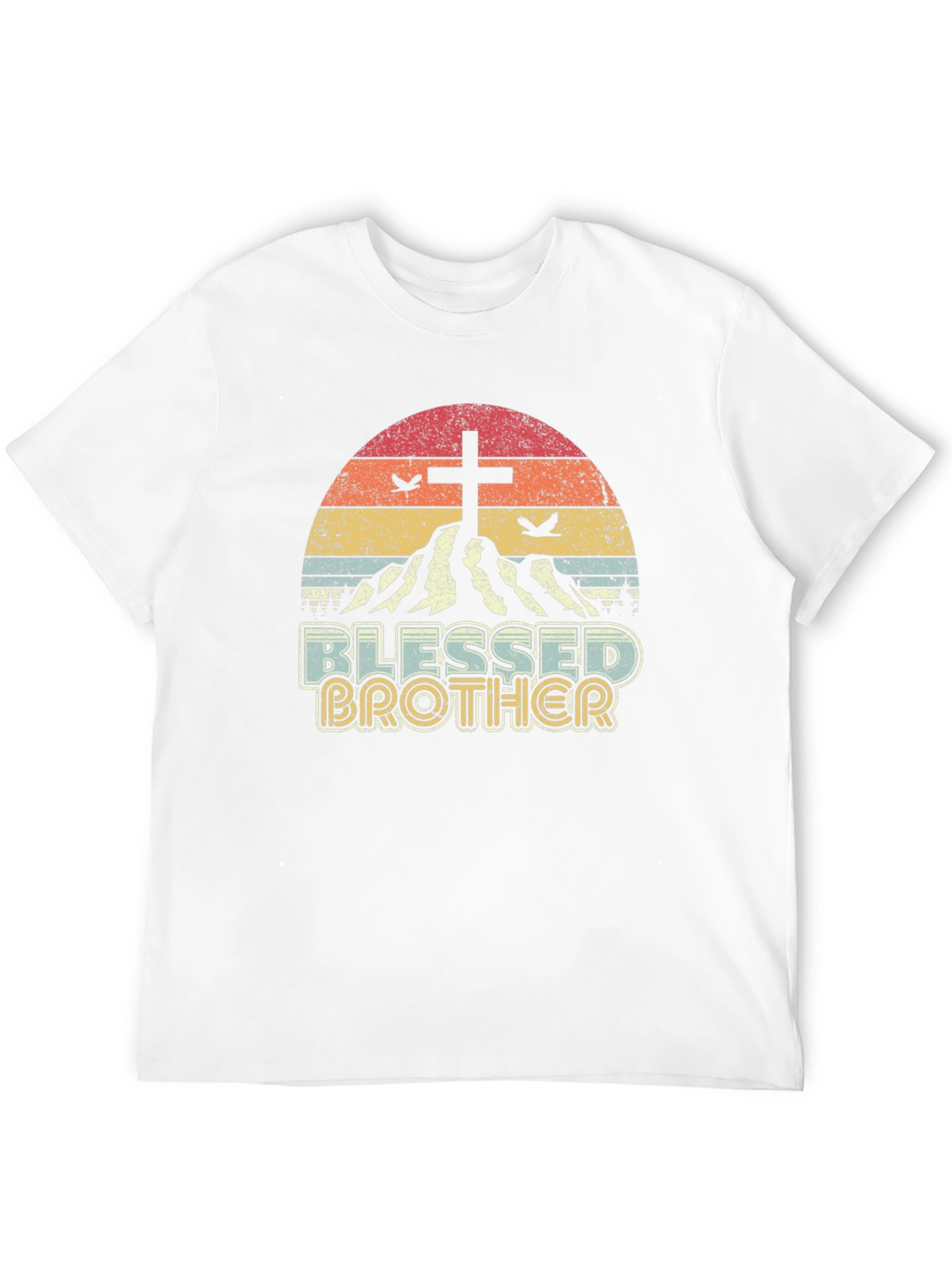 Blessed Brother Christian Graphic Tee - Black