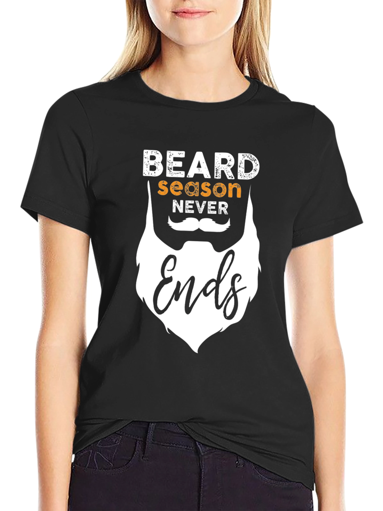 Beard Season Never Ends Graphic T-Shirt