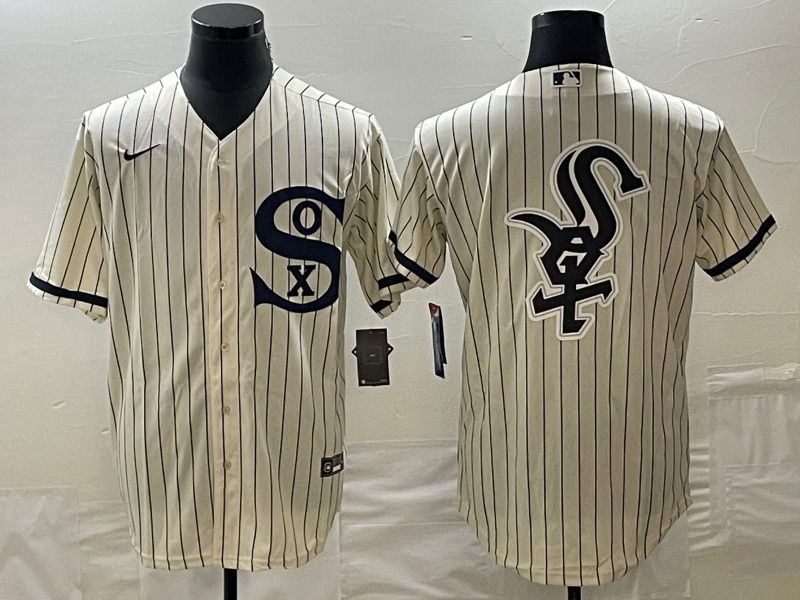 Men's Chicago White Sox Cream Replica Team Jerseys