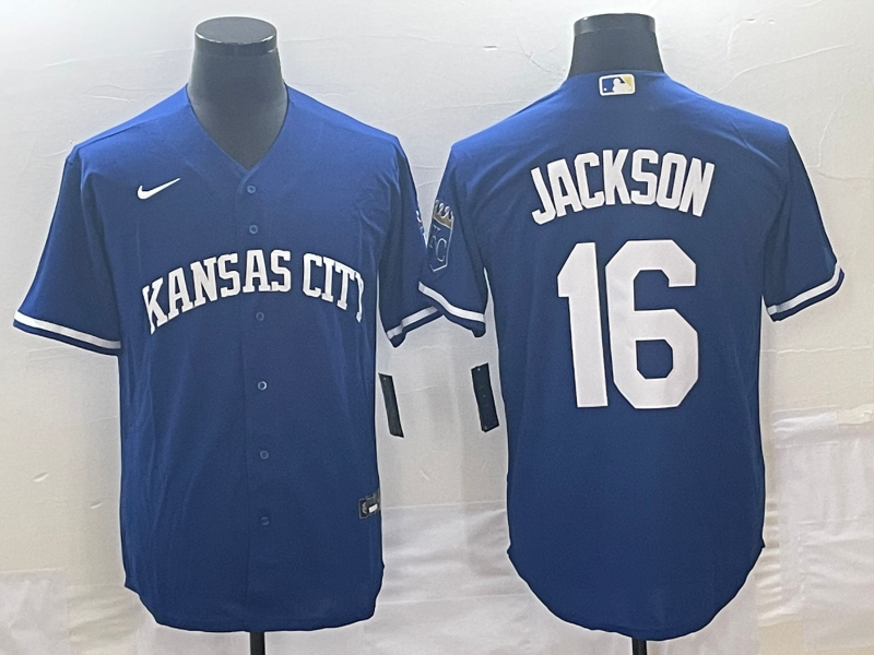Men's Kansas City Royals Bo Jackson #16 Royal Alternate Cooperstown Collection Replica Player Jerseys