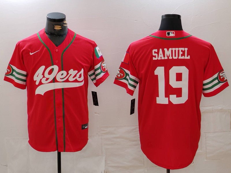 Men's San Francisco 49ers Deebo Samuel #19 Scarlet Player Game Jerseys