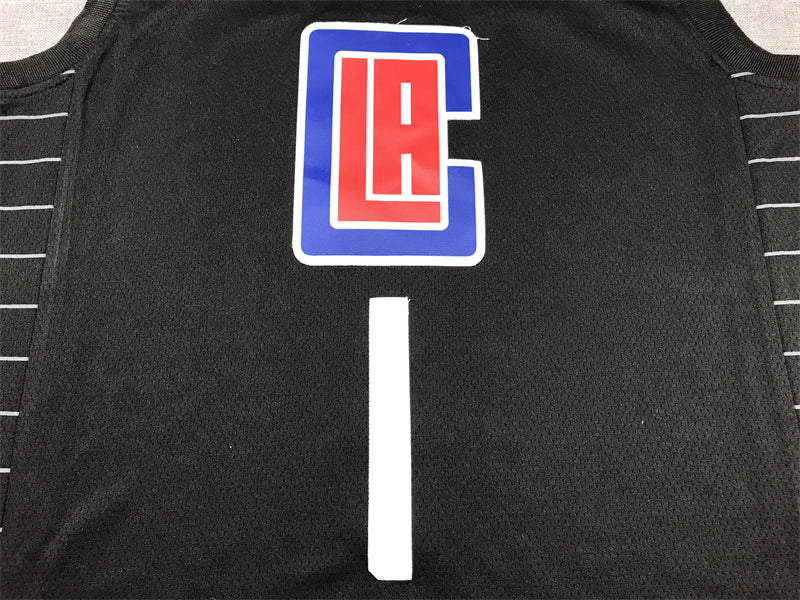 Men's LA Clippers James Harden #1 Black Swingman Player Jerseys