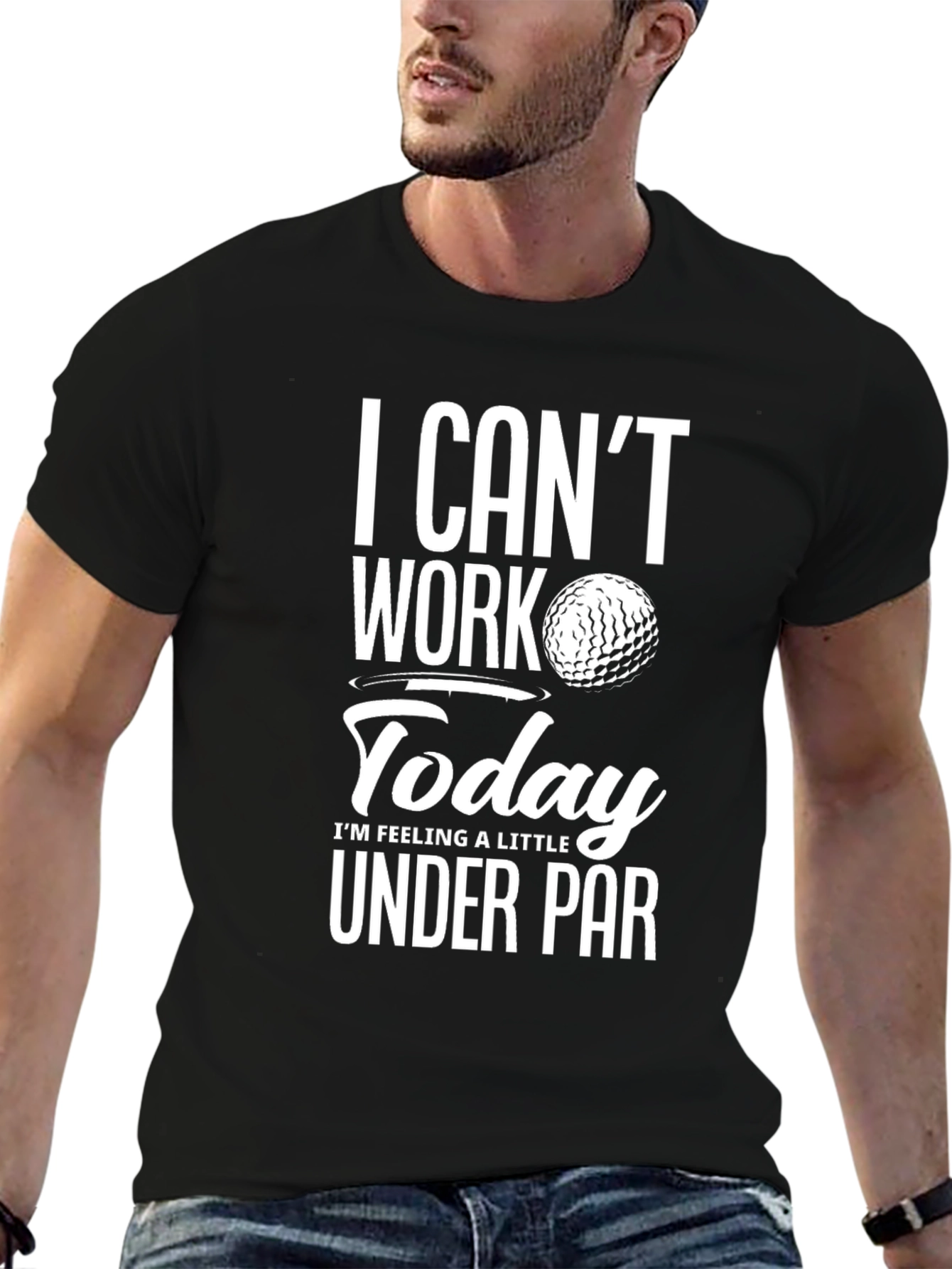 Funny Golf T-Shirt - I Cant Work Today