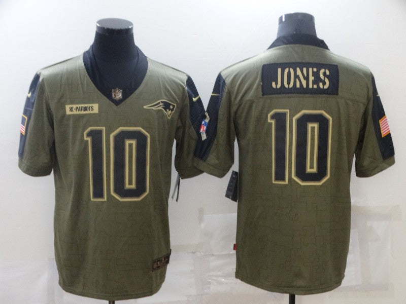Men's New England Patriots Mac Jones #10 Brown Game Player Jerseys