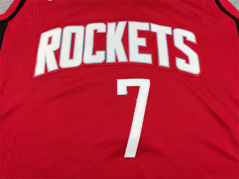 Men's Houston Rockets Kevin Durant #7 Red Swingman Player Jersey - Icon Edition