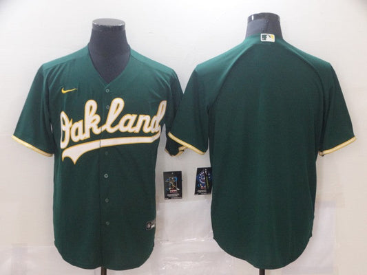 Men's Oakland Athletics Kelly Green Alternate Replica Blank Jerseys