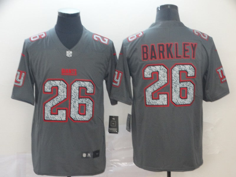 Men's New York Giants Saquon Barkley #26 Gray Player Game Jerseys