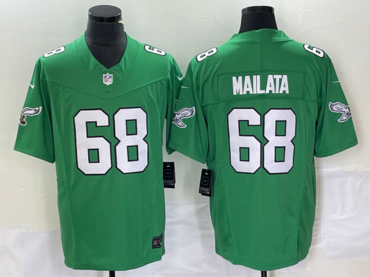 Men's Philadelphia Eagles Jordan Mailata #68 Kelly Green Game Jerseys