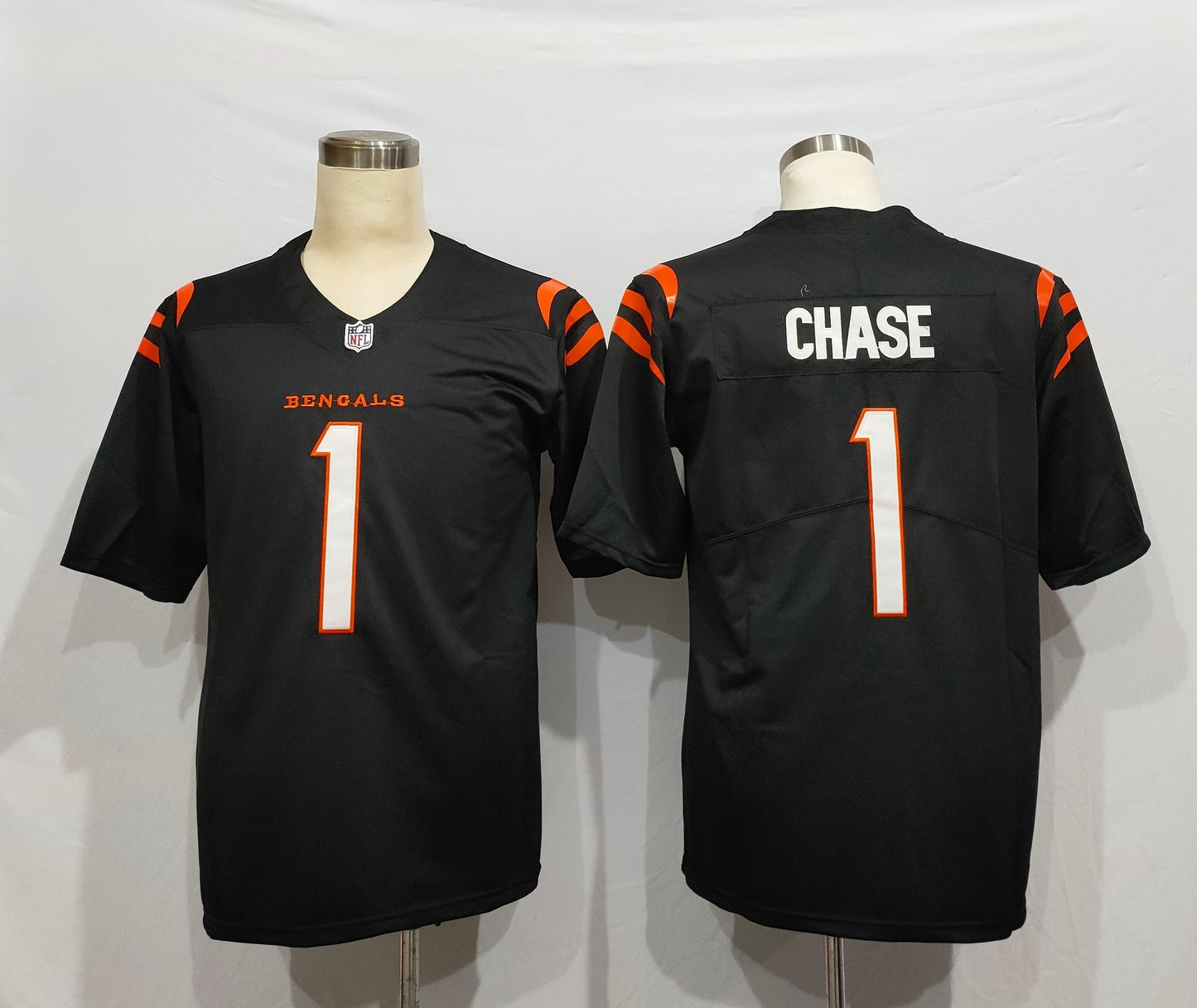 Men's Cincinnati Bengals Ja'Marr Chase #1 Black Game Jerseys