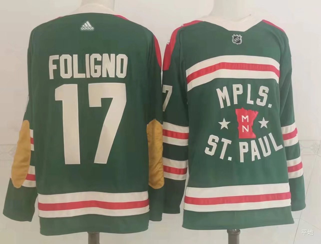 Men's Minnesota Wild Marcus Foligno #17 Green Breakaway Player Jerseys
