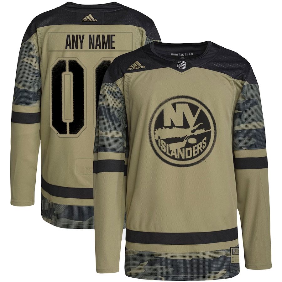 Men's New York Islanders Camo Military Appreciation Team Practice Jerseys