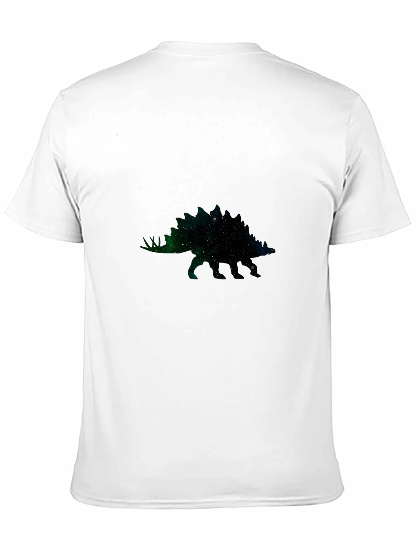 Galaxy Stegosaurus Graphic Tee - Black
