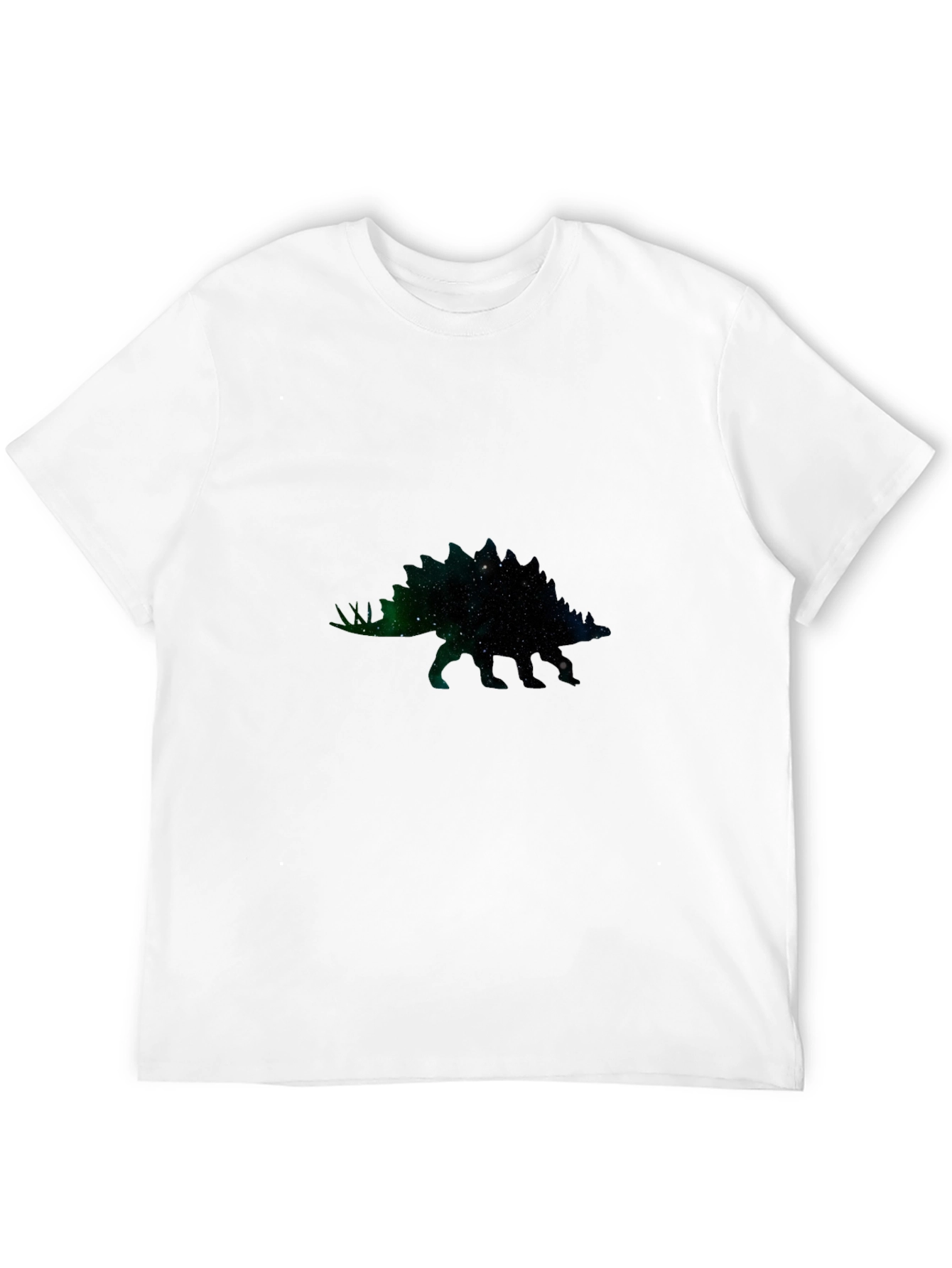 Galaxy Stegosaurus Graphic Tee - Black