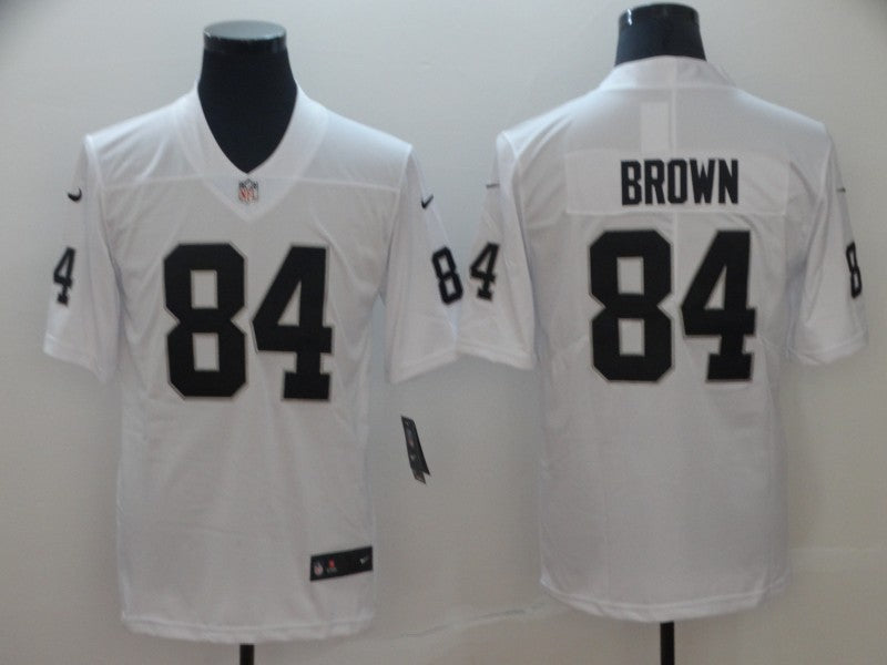 Men's Las Vegas Raiders Antonio Brown #84 White Game Jerseys