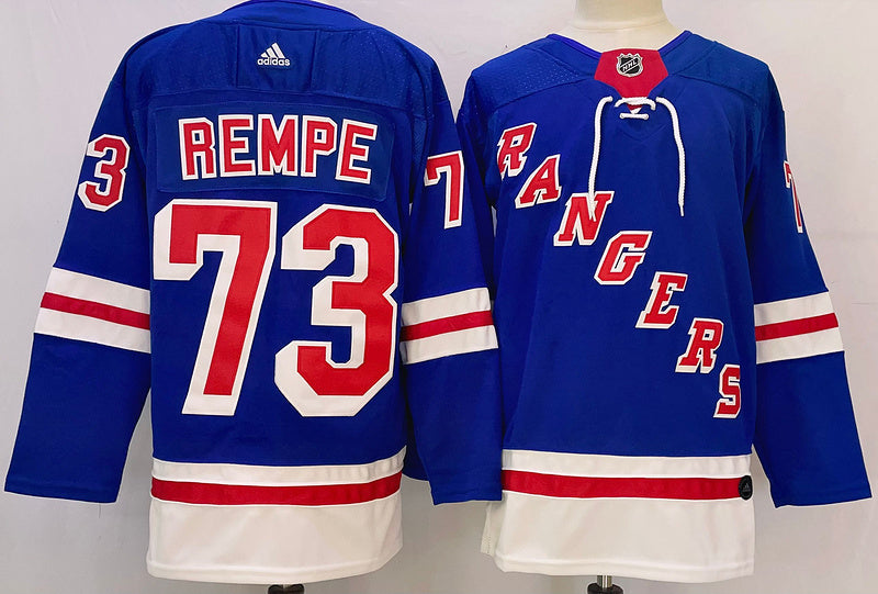 Men's New York Rangers Matt Rempe #73 Blue Player Jerseys