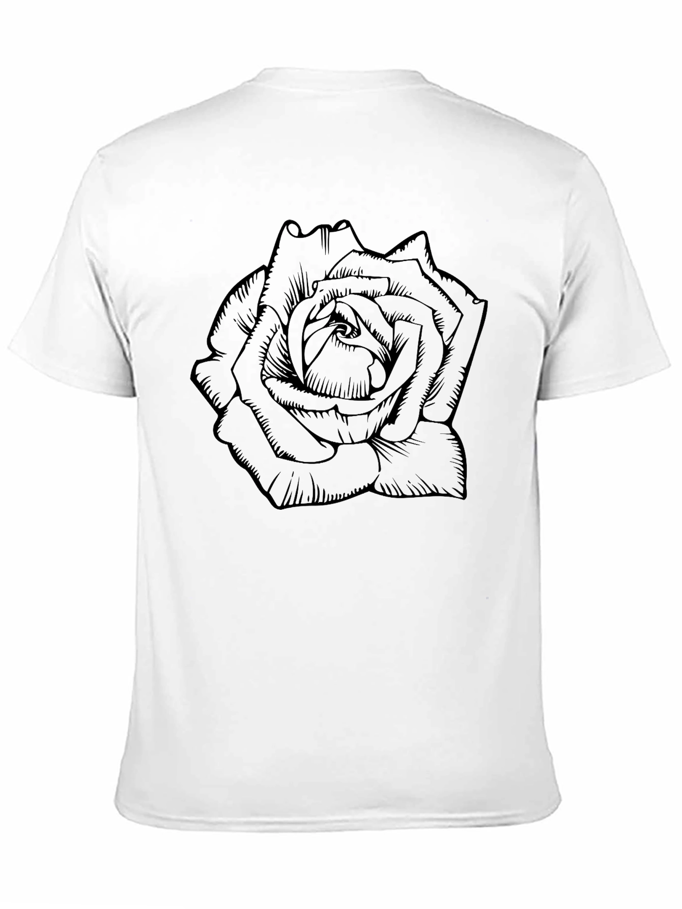 Black Rose Graphic Tee - Stylish Mens T-Shirt