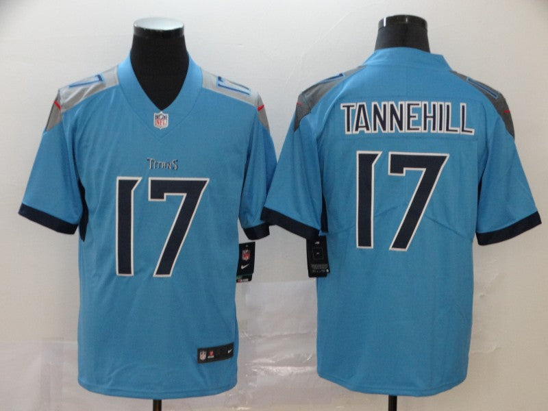 Men's Tennessee Titans Ryan Tannehill #17 Light Blue Game Jerseys
