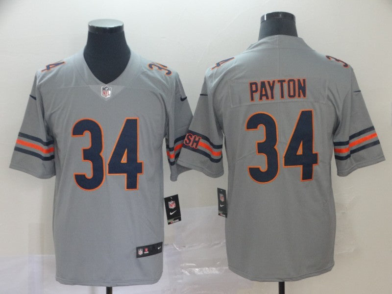 Men's Chicago Bears Walter Payton #34 Gray Game Player Jerseys