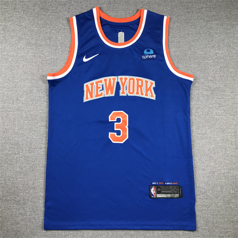 Men's New York Knicks Josh Hart #3 Blue Swingman Jerseys - Icon Edition