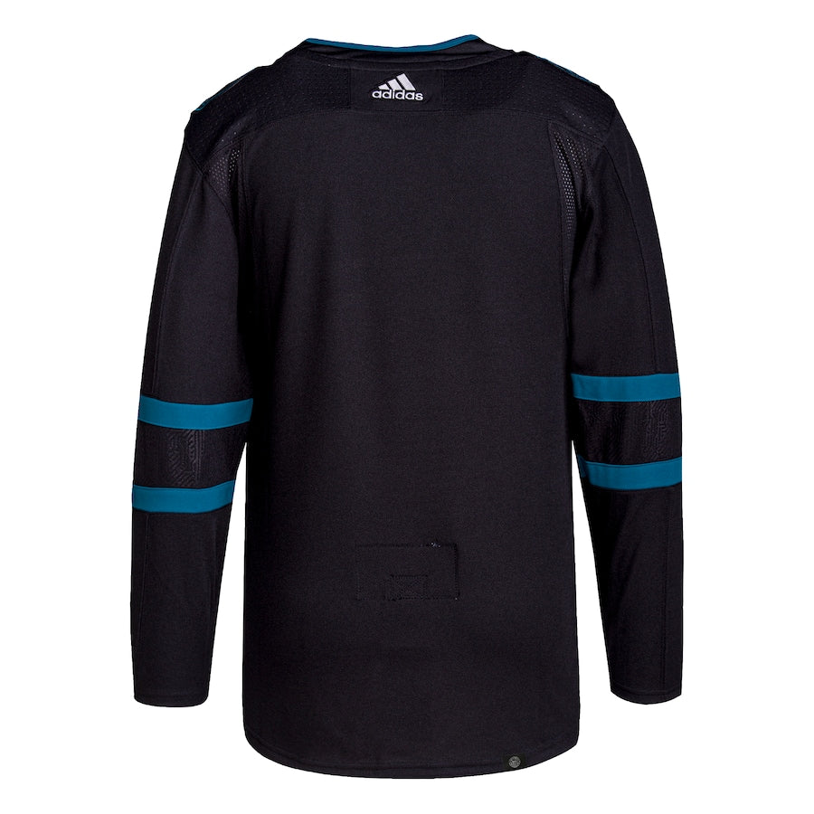 Men's San Jose Sharks adidas Black Alternate Primegreen Authentic Jersey
