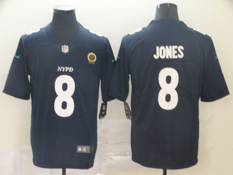 Men's New York Giants Daniel Jones #8 Navy City Edition Game Jerseys