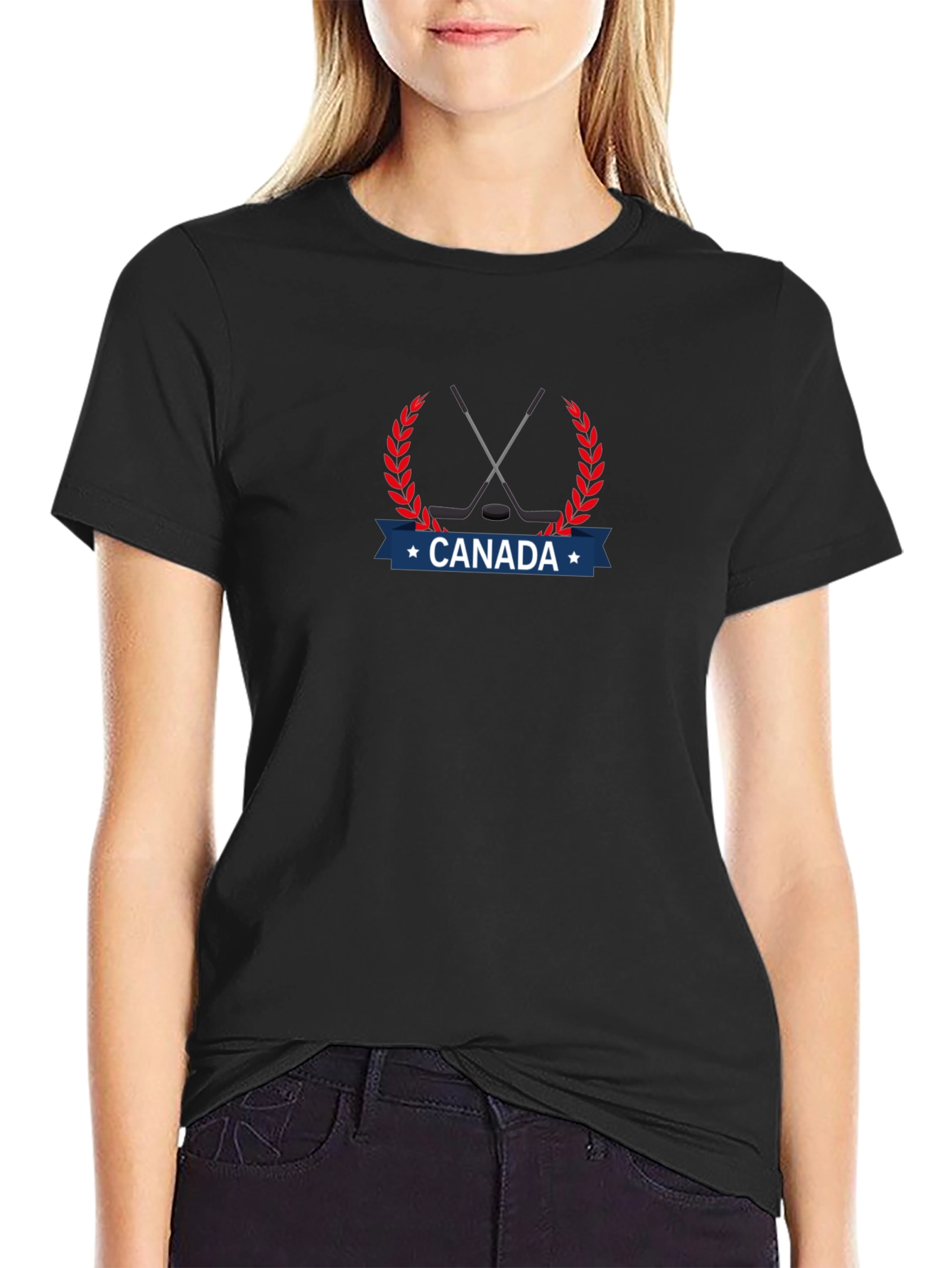 Canada Hockey T-Shirt - Patriotic Hockey Fan Tee