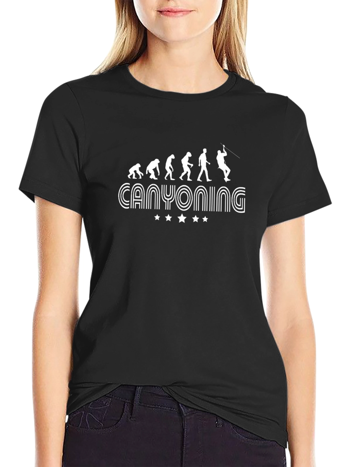 Canyoning Evolution Graphic T-Shirt - Black
