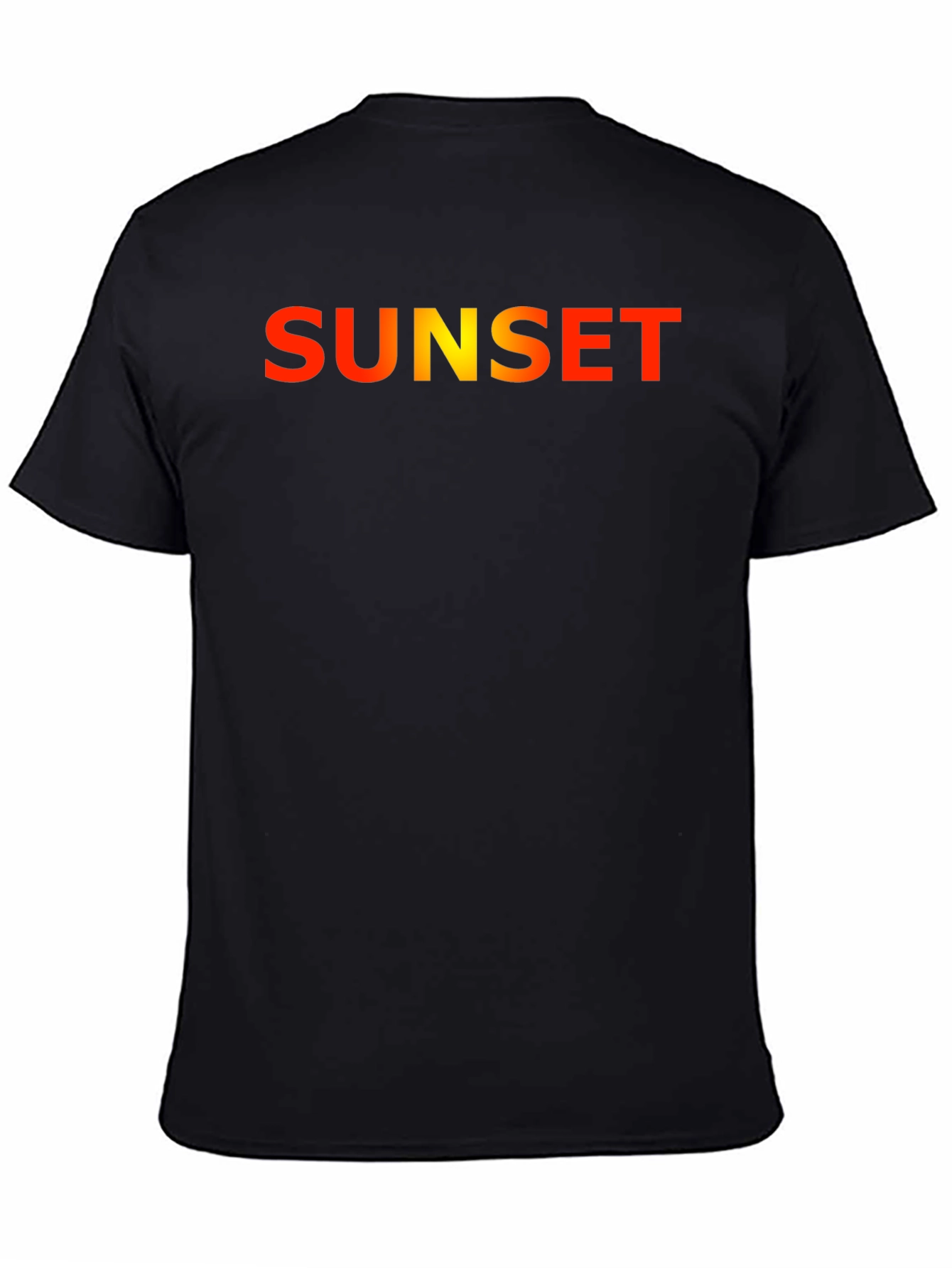 Sunset Graphic Tee - Stylish Black T-Shirt