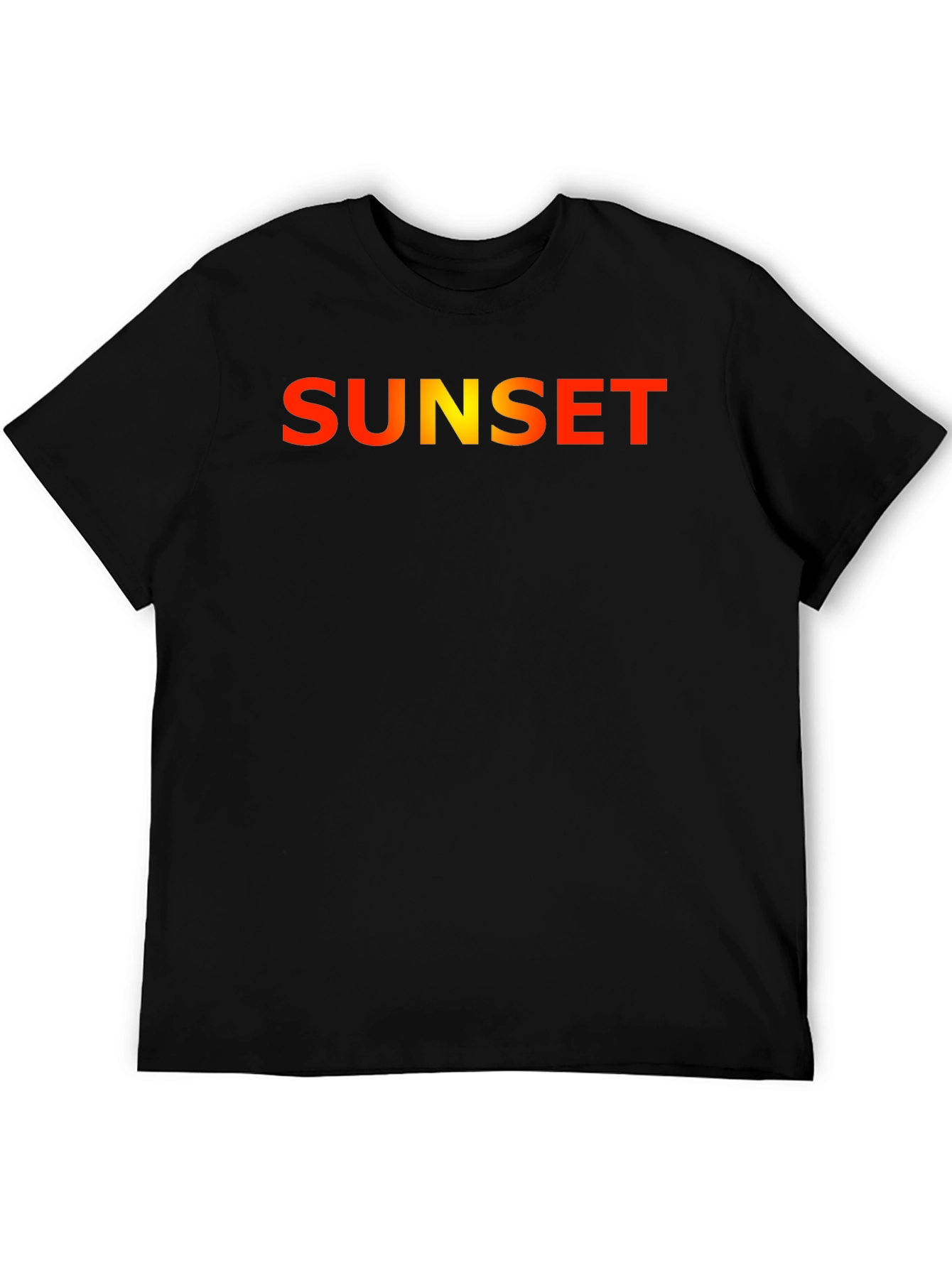 Sunset Graphic Tee - Stylish Black T-Shirt
