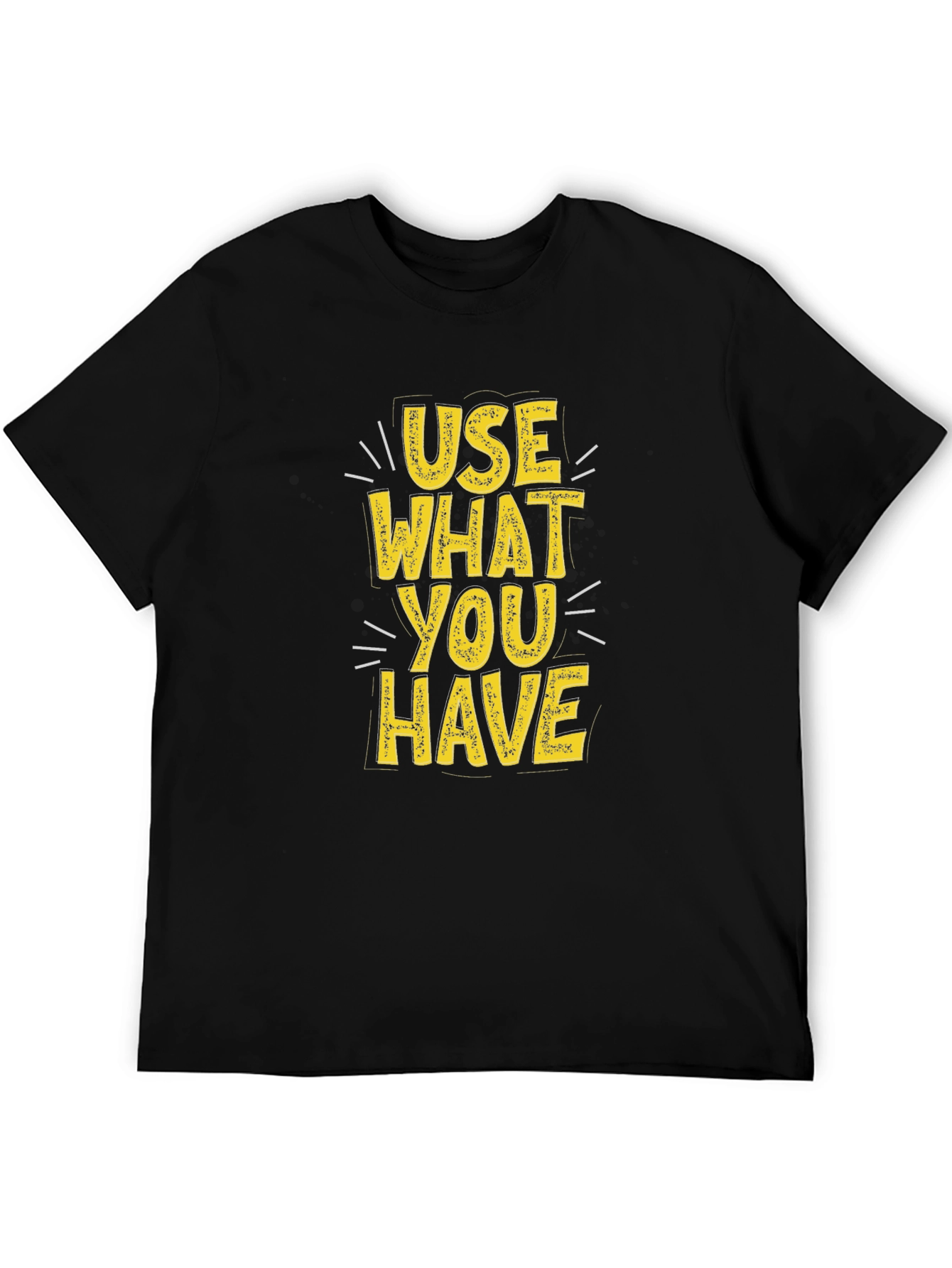 Use What You Have Graphic Tee - Black Cotton