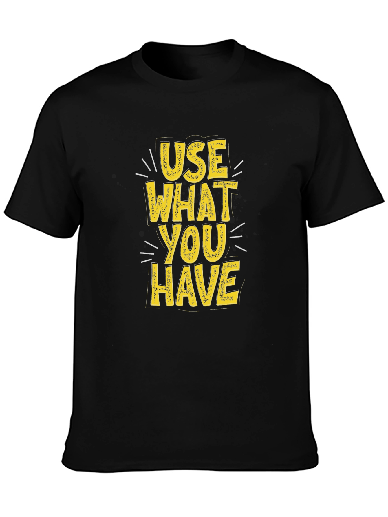 Use What You Have Graphic Tee - Black Cotton