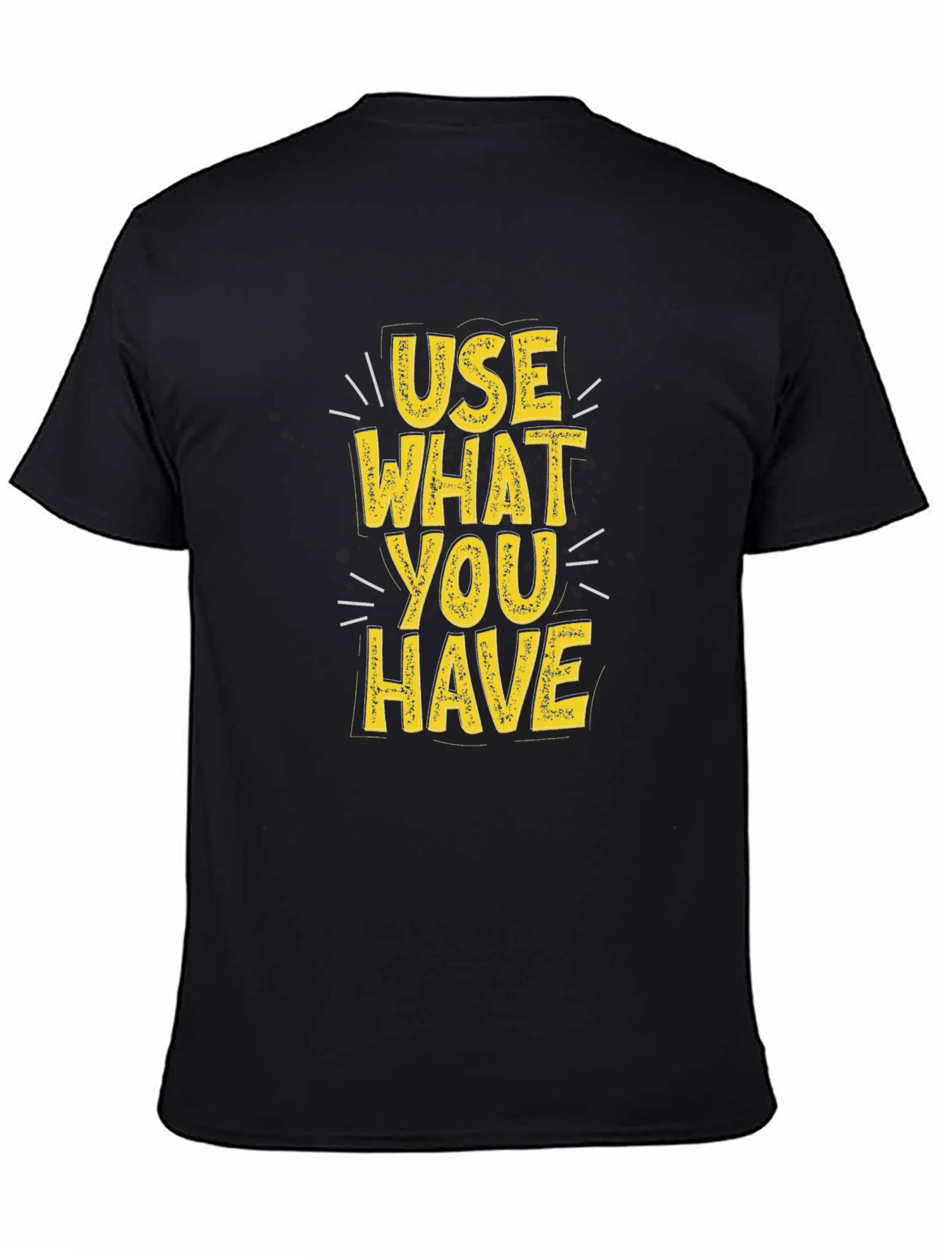 Use What You Have Graphic Tee - Black Cotton