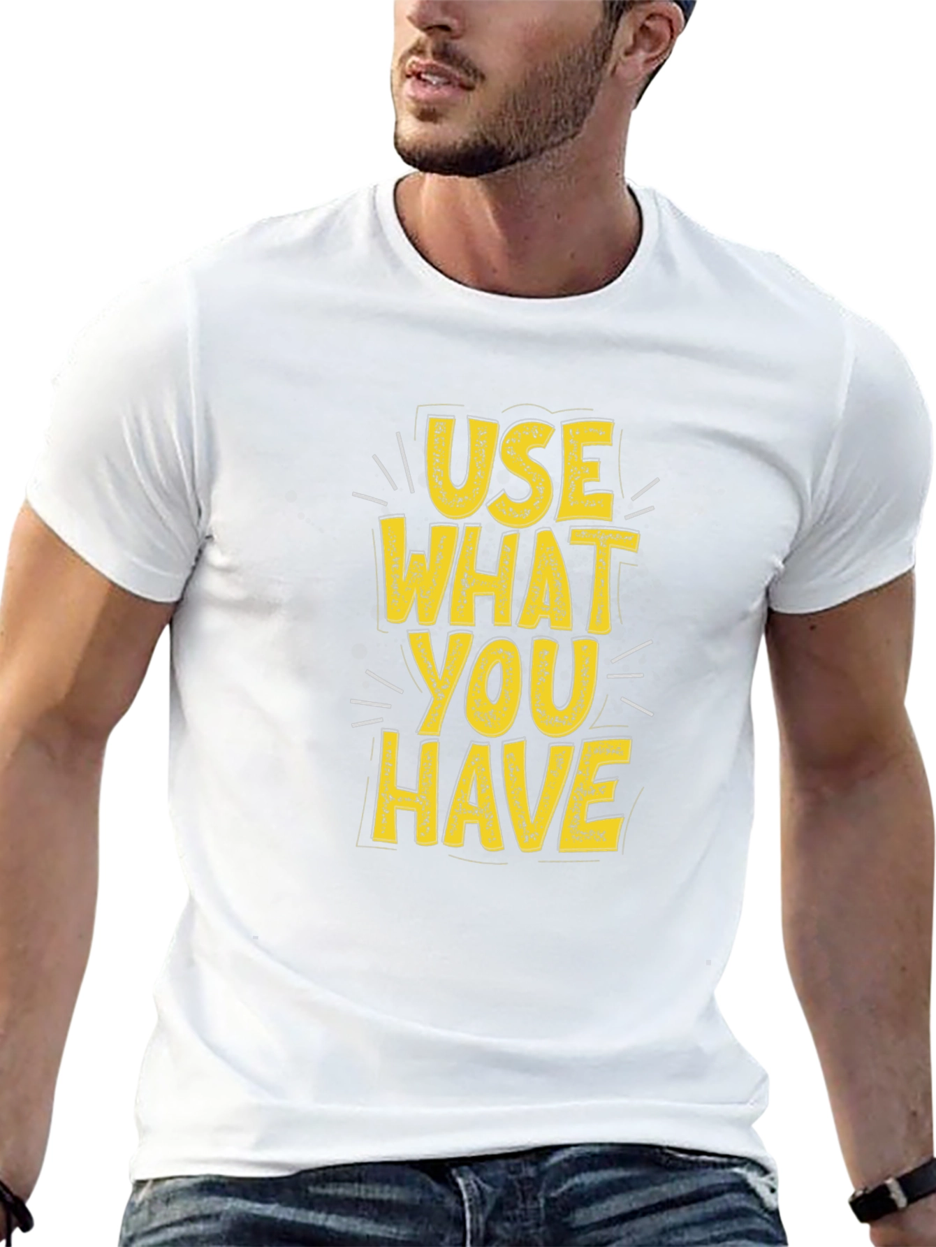 Use What You Have Graphic Tee - Black Cotton