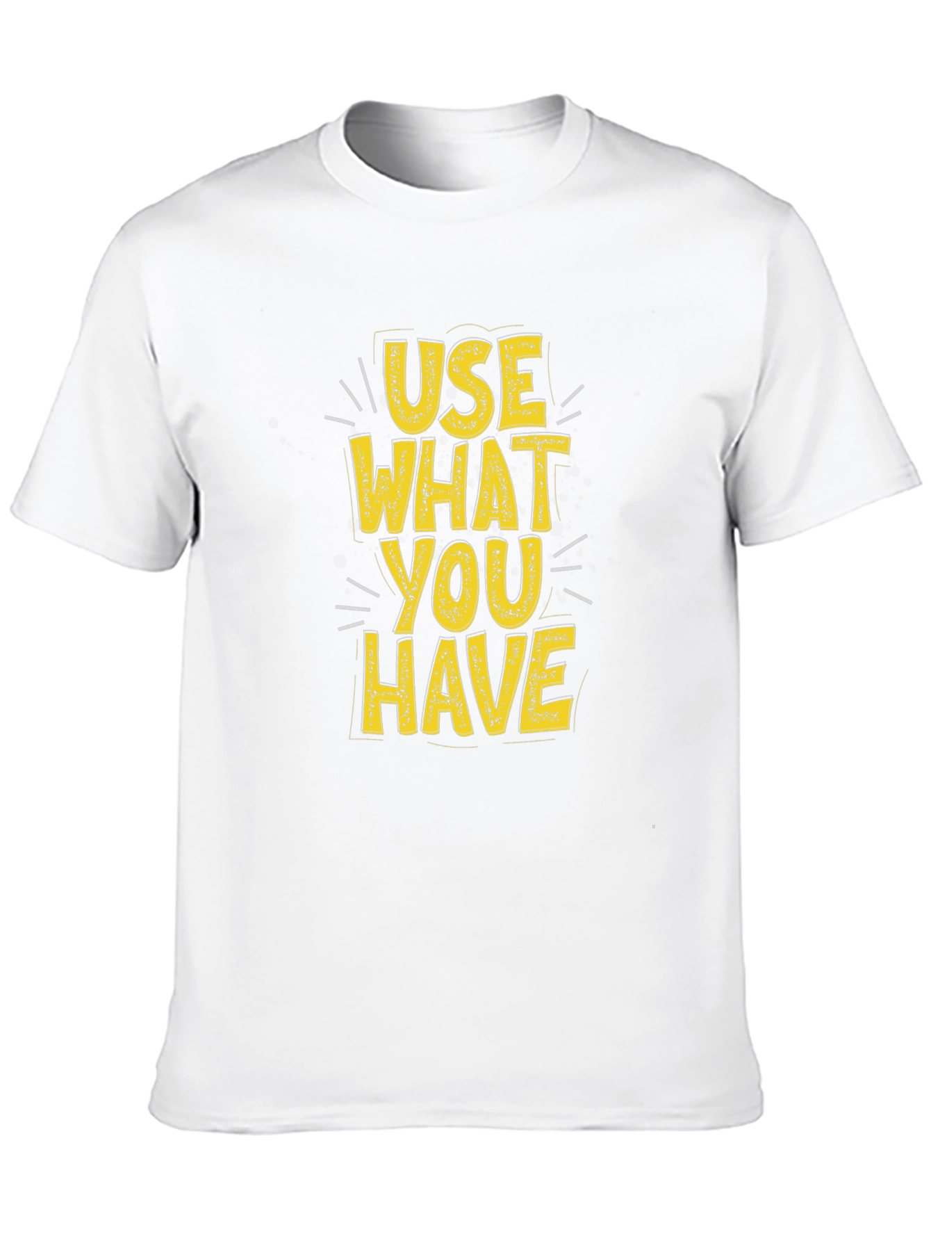 Use What You Have Graphic Tee - Black Cotton