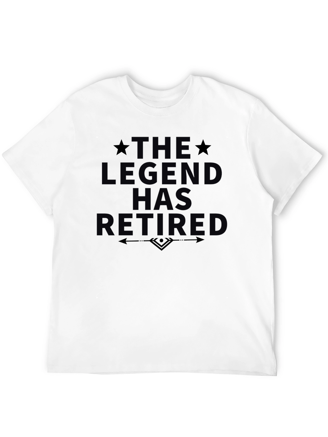 The Legend Has Retired Graphic Tee - Black