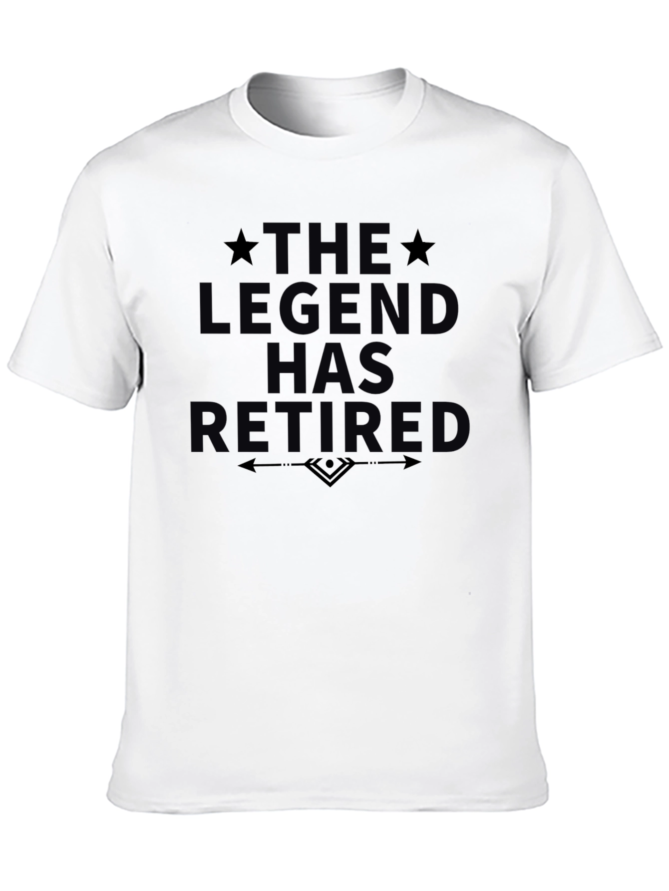 The Legend Has Retired Graphic Tee - Black