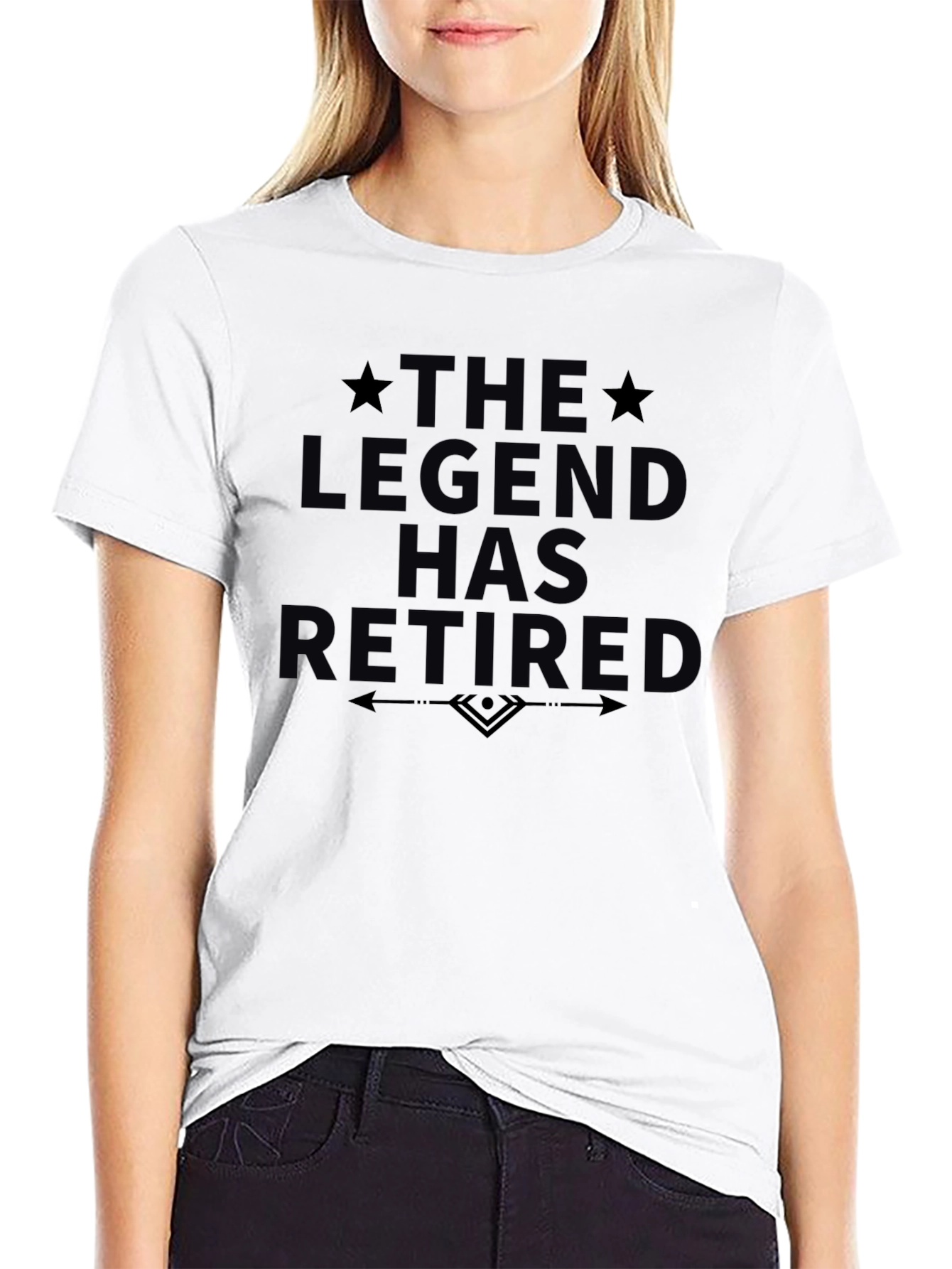 The Legend Has Retired Graphic Tee - Black