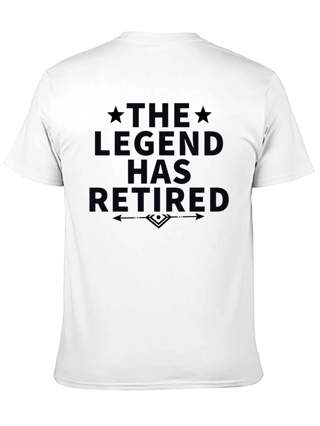 The Legend Has Retired Graphic Tee - Black