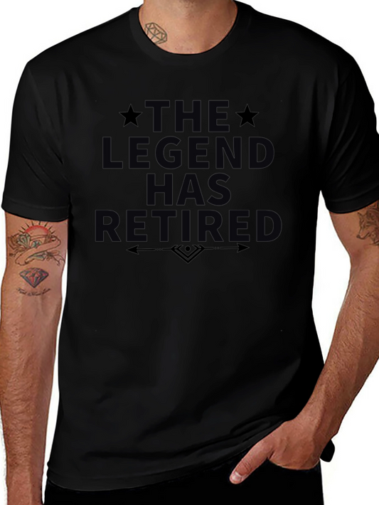The Legend Has Retired Graphic Tee - Black