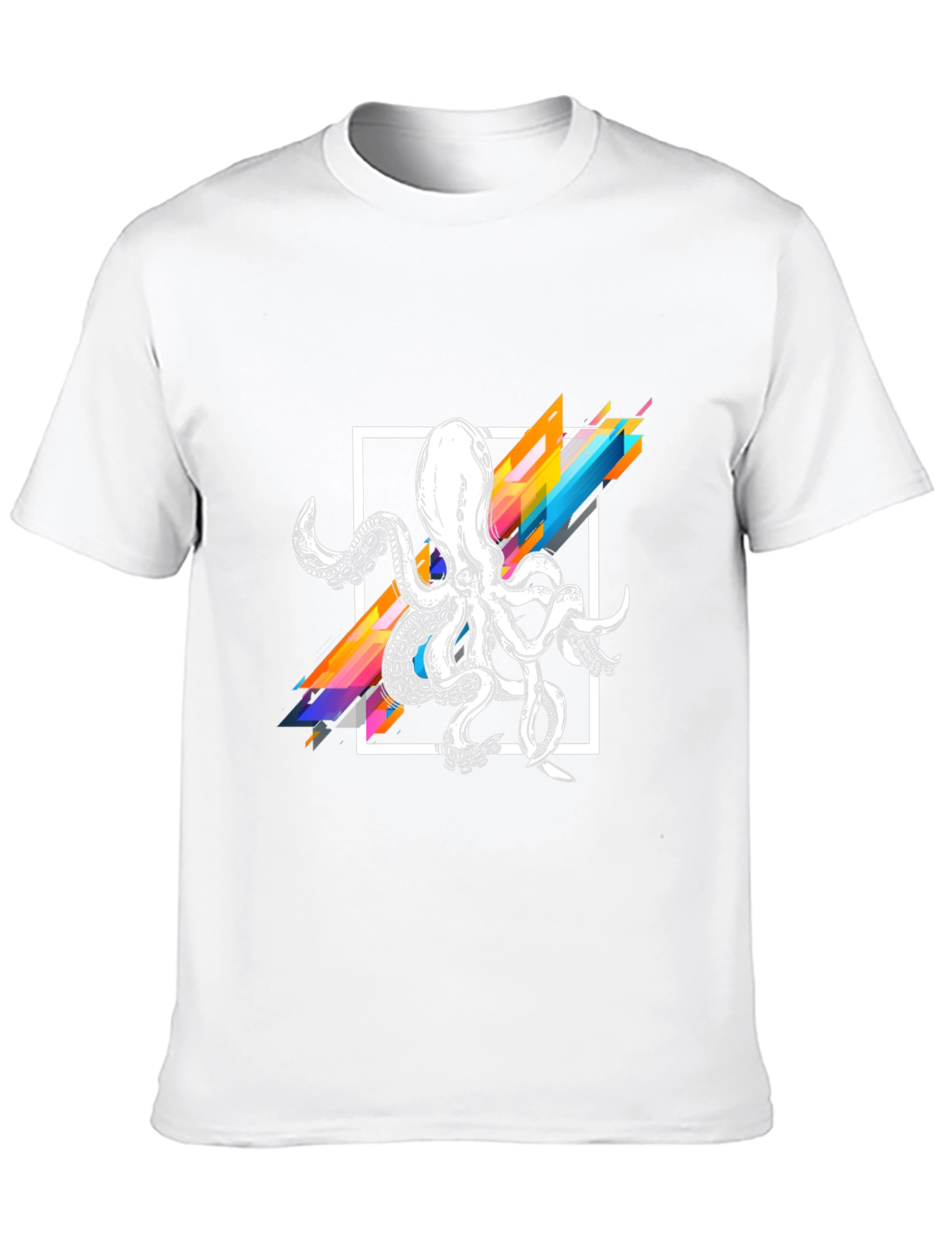 Geometric Octopus Graphic T-Shirt