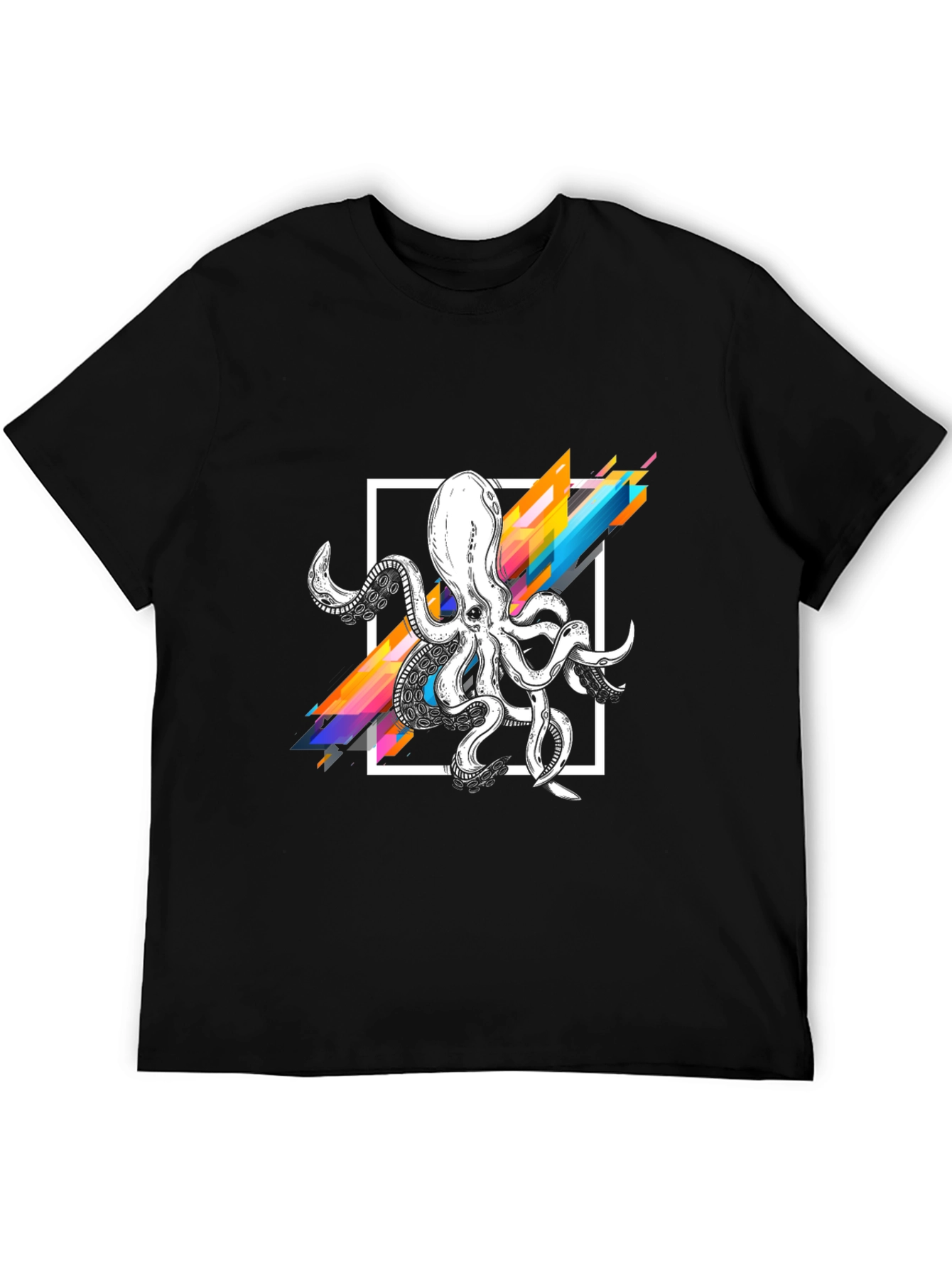 Geometric Octopus Graphic T-Shirt