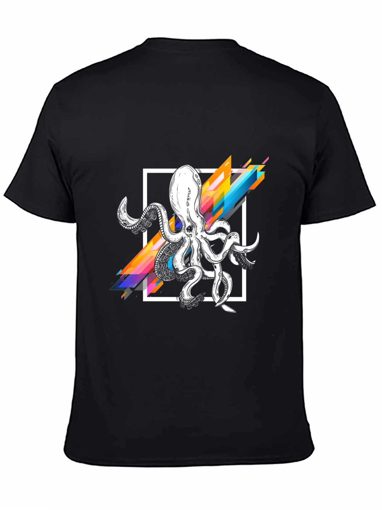 Geometric Octopus Graphic T-Shirt