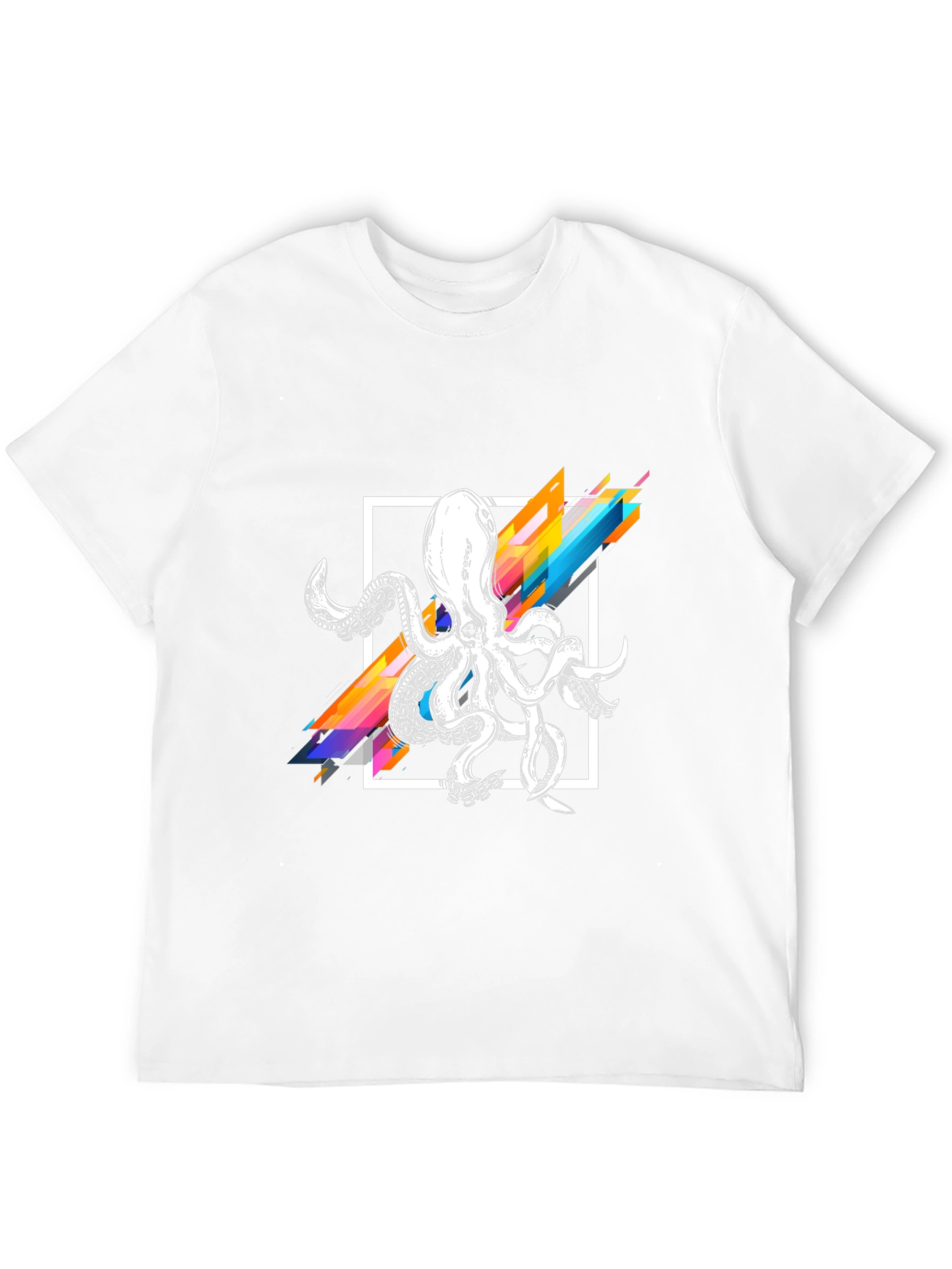 Geometric Octopus Graphic T-Shirt