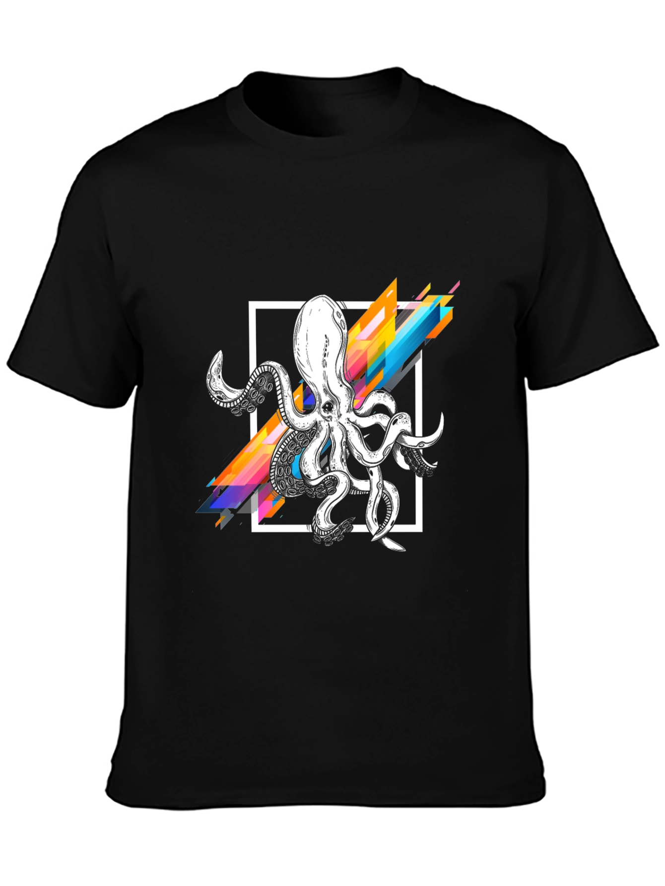 Geometric Octopus Graphic T-Shirt
