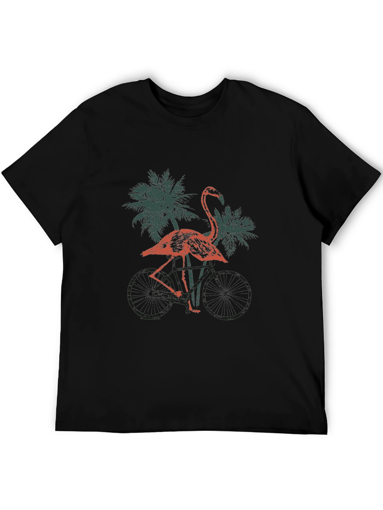 Flamingo Bike Ride Graphic Tee