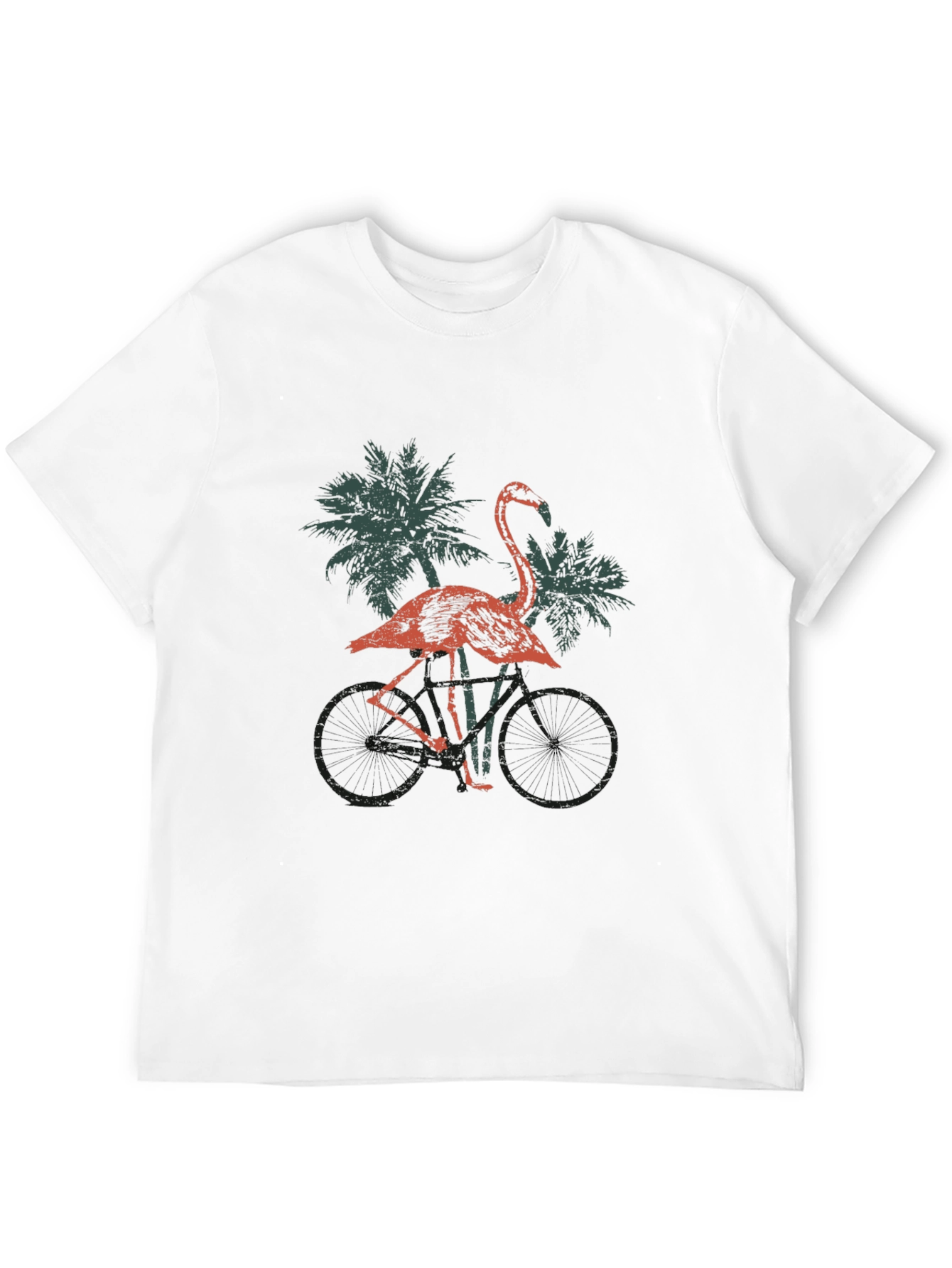 Flamingo Bike Ride Graphic Tee
