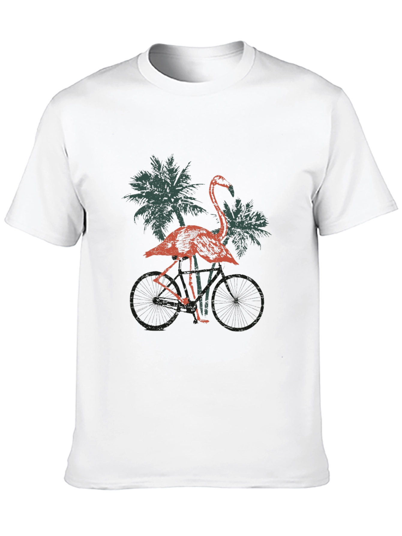 Flamingo Bike Ride Graphic Tee