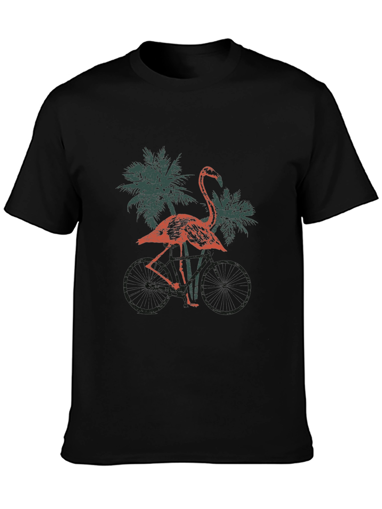 Flamingo Bike Ride Graphic Tee